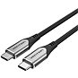 Vention Nylon Braided Type-C (USB-C) Cable (4K/PD/60 W/5 Gbps/3 A) 1,5 m Gray - Dátový kábel