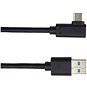PremiumCord Kábel USB typ C/M zahnutý konektor 90° - USB 3.0 A/M, 3 m - Dátový kábel