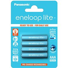 Panasonic eneloop lite AAA 550 mAh 4 ks - Nabíjateľná batéria