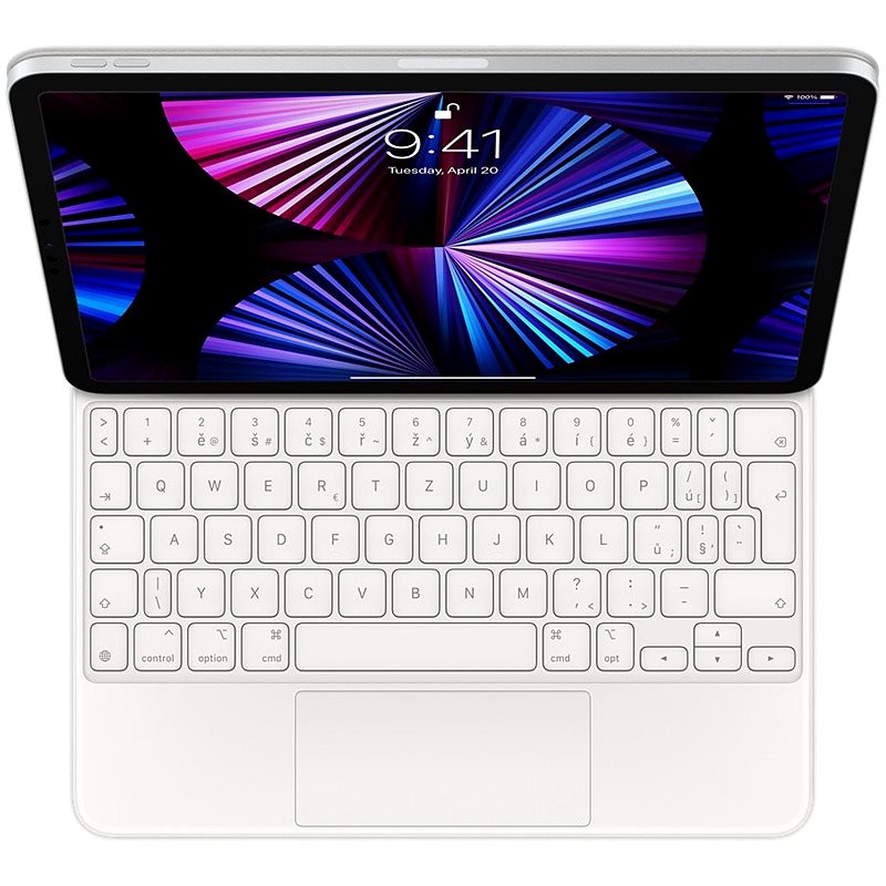 Apple Magic Keyboard iPad Pro 11" 2021 biela – CZ - Klávesnica