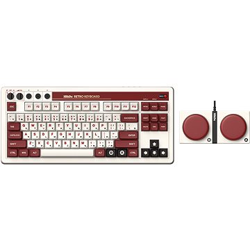 8BitDo Retro Mechanical Keyboard (Fami Edition) + Dual Super Buttons