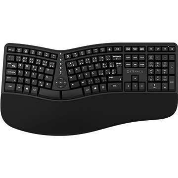 Eternico Ergonomic Keyboard wireless KS2450 čierna CZ/SK