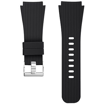 Eternico Essential Vertical Grain Silver Buckle universal Quick Release 22mm čierny - Remienok na hodinky