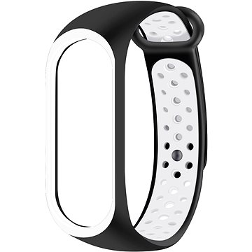 Eternico Sporty na Xiaomi Mi band 5/6/7 solid black and white