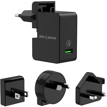 AlzaPower Travel Charger T200 čierna