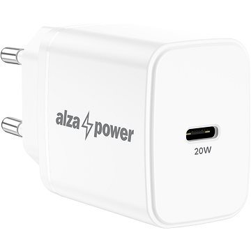 AlzaPower A110 Fast Charge 20 W biela