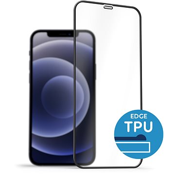 AlzaGuard 2.5D Glass with TPU Frame na iPhone 12/ 12 Pro čierne