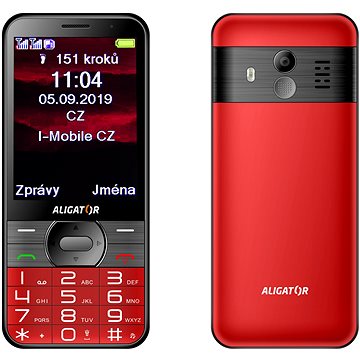 ALIGATOR A900 GPS Senior červený - Mobilný telefón