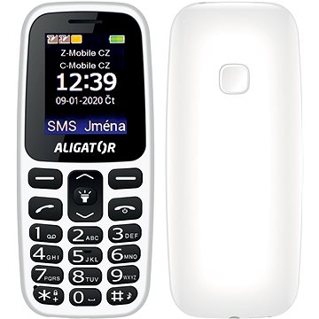 Aligator A220 Senior biely - Mobilný telefón