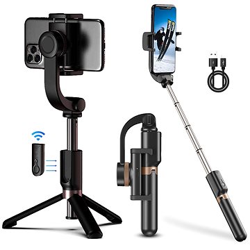 Apexel Single-Axis Mobile Gimbal Stablizér & Selfie Stick Tripod