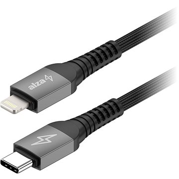 AlzaPower AluCore USB-C to Lightning (C94) Ultra Durable 2m tmavo sivý