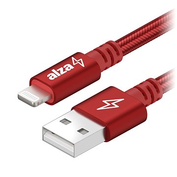 AlzaPower AluCore USB-A to Lightning MFi (C189) 3m červený