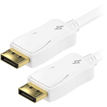 AlzaPower Core DisplayPort 1.2 4K tienený 2m biely