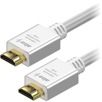 AlzaPower AluCore Premium HDMI 2.0 High Speed 4K 1 m biely