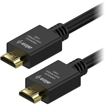 AlzaPower AluCore Premium HDMI 2.0 High Speed 4K 2 m čierny