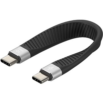 AlzaPower FlexCore USB-C to USB-C 3.2 Gen 2, 5 A, 100 W čierny - Dátový kábel