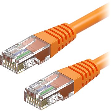 AlzaPower Patch CAT5E UTP 1 m oranžový - Sieťový kábel