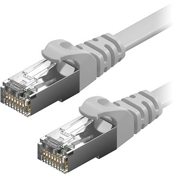 AlzaPower Patch CAT6 FTP Flat 3 m sivý - Sieťový kábel