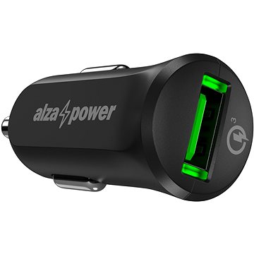 AlzaPower Car Charger X311 Quick Charge 3.0 čierna - Nabíjačka do auta