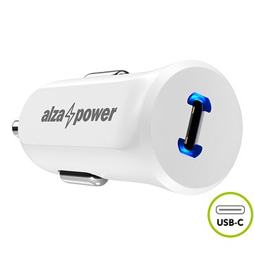AlzaPower Car Charger P310 USB-C Power Delivery Biela - Nabíjačka do auta