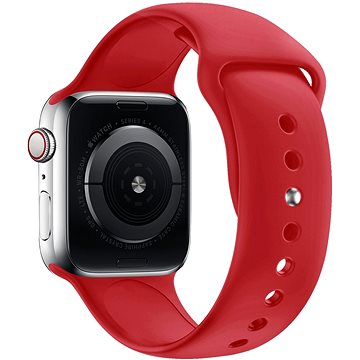 Eternico Essential pre Apple Watch 42mm / 44mm / 45mm cherry red veľkosť M-L