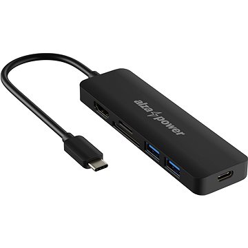 AlzaPower USB-C Dock Station 6 v 1 čierna