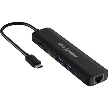 AlzaPower USB-C Dock Station 7 v 1 čierna