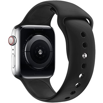 Eternico Essential pre Apple Watch 42mm / 44mm / 45mm solid black veľkosť M-L