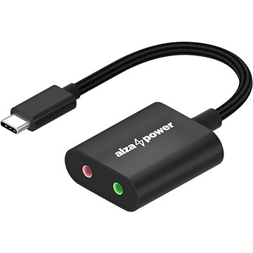 AlzaPower External Sound Card X250 matná čierna