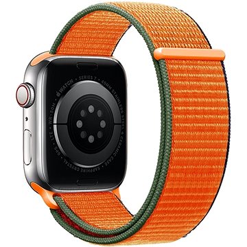 Eternico Airy na Apple Watch 42 mm/44 mm/45 mm  Coral Orange and Brown edge