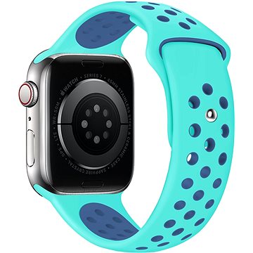 Eternico Sporty na Apple Watch 42 mm/44 mm/45 mm  Sky Blue and Aquamarine