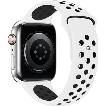 Eternico Sporty na Apple Watch 42 mm/44 mm/45 mm  Dark Gray and White