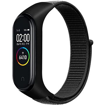 Eternico Airy na Xiaomi Mi band 5/6/7 Solid Black