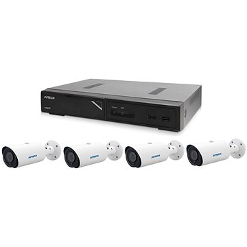 AVTECH NVR AVH1109 + 4× 5 Mpx IP Motorzoom Bullet kamera AVTECH DGM5546SVAT