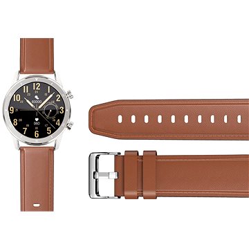 Aligator Watch 22 mm kožený remienok hnedý - Remienok na hodinky