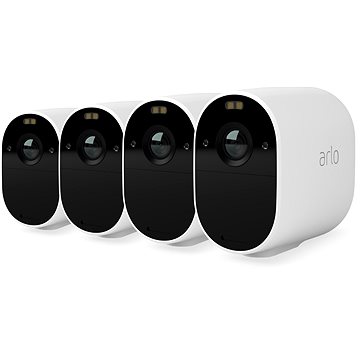 Arlo Essential Outdoor Security Camera – 4 ks, biela