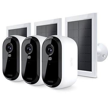 Arlo Essential Gen.2 Bundle 2K Outdoor Security Camera, 3 + 3, biela