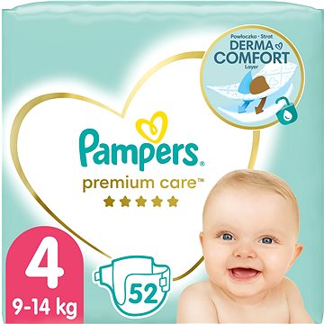 PAMPERS Premium Care veľkosť 4 (52 ks)