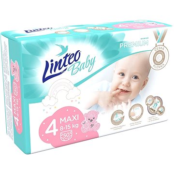 LINTEO Baby Prémium MAXI (8 – 15 kg) 50 ks