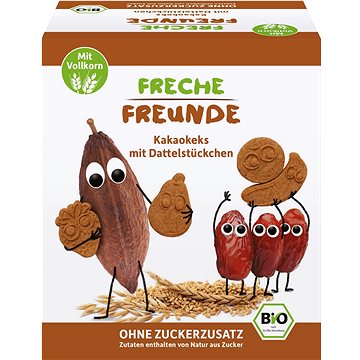 Freche Freunde BIO Kakaové sušienky s kúskami datlí 125 g - Sušienky pre deti