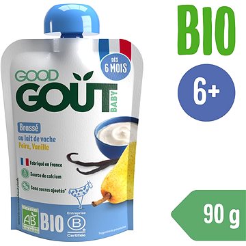 Good Gout BIO Vanilkový jogurt s hruškou (90 g) - Príkrm