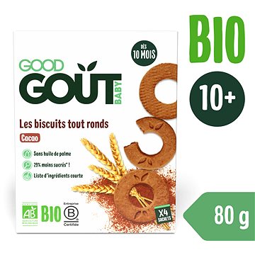 Good Gout BIO Kakaové kolieska (80 g) - Sušienky pre deti