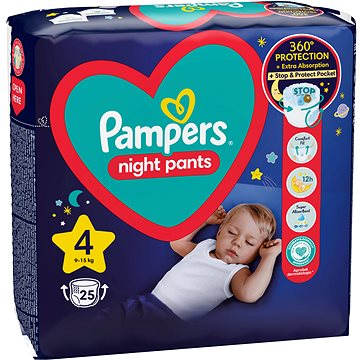 PAMPERS Night Pants veľ. 4 (25 ks)