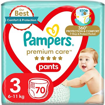 PAMPERS Premium Care Pants veľ. 3 (70 ks)