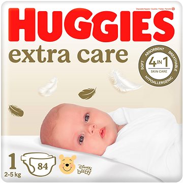 HUGGIES Extra Care veľkosť 1 (84 ks)