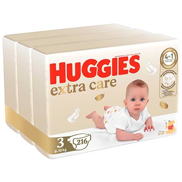 HUGGIES Extra Care veľkosť 3 (216 ks)