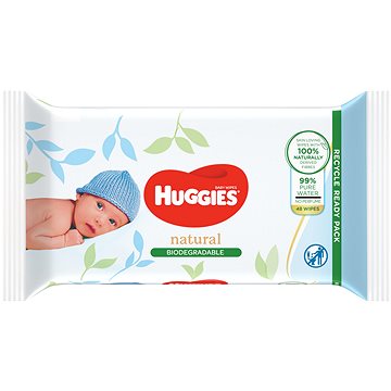 HUGGIES Biodegradable 48 ks - Detské vlhčené obrúsky