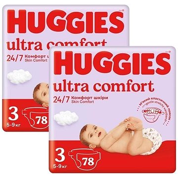 HUGGIES Ultra Comfort Mega 3 (156 ks)