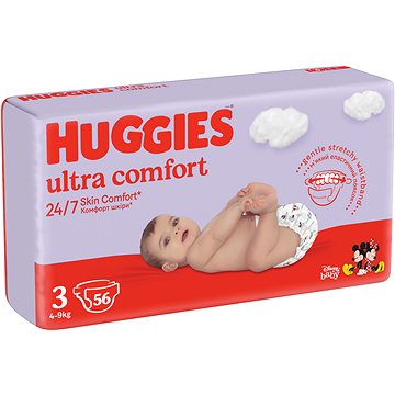 HUGGIES Ultra Comfort veľkosť 3 Jumbo (56 ks)