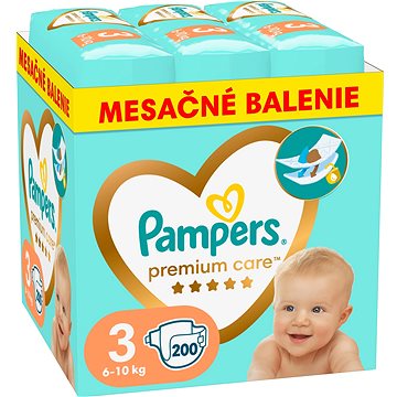 PAMPERS Premium Care veľkosť 3 (200 ks)